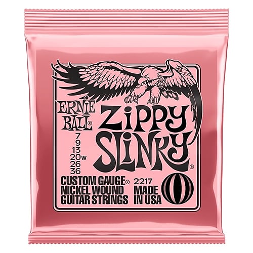 Ernie Ball ZIPPY SLINKY NICKEL WOUND ELECTRIC GUITAR STRINGS - 7-36 GAUGE