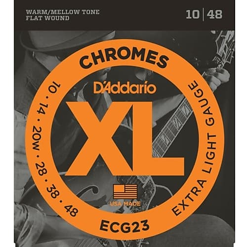 D'Addario ECG23 Chrome Extra Light Electric Guitar Strings