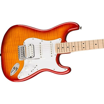 Squier  Affinity Series™ Stratocaster® FMT HSS, Maple Fingerboard, White Pickguard, Sienna Sunburst