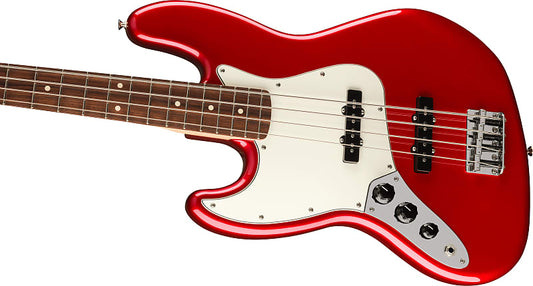 Fender Player Jazz Bass® Left-Handed, Pau Ferro Fingerboard, Candy Apple Red