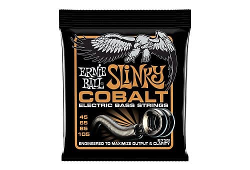 Ernie Ball 2733 Cobalt Hybrid Slinky Electric Bass Strings 45, 65, 85, 105