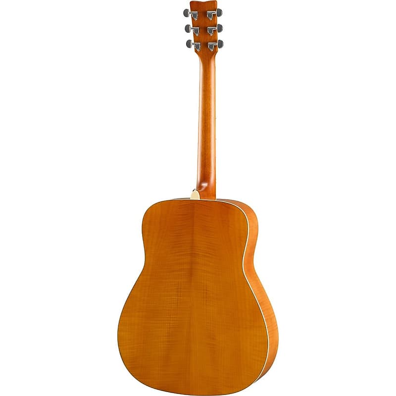 Yamaha FG840 Folk Guitar Solid Spruce top Flame Maple Sides and Back, Natural