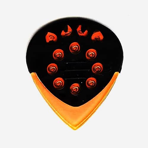 Dava 9224 Jazz Control Grips Gel Picks Clear Orange (6 picks)