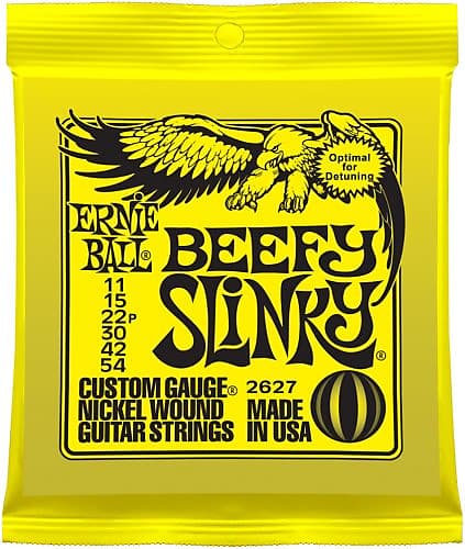 Ernie Ball 2627 Beefy Slinky Electric Guitar Strings, .011-.054