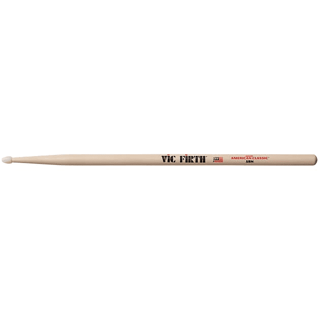 Vic Firth 5BN American Classic Nylon Tip Hickory Sticks, Pair