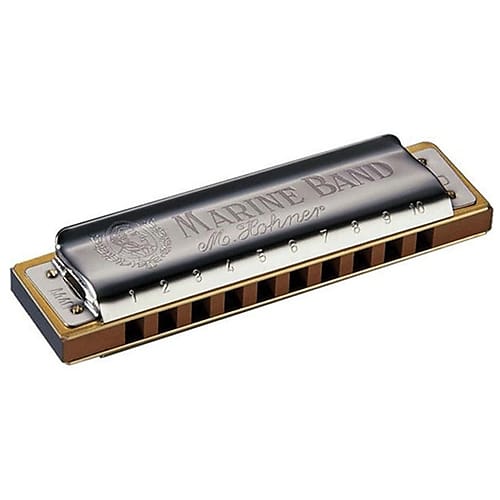 Hohner 1896BX-F Marine Band 1896 Harmonica, F