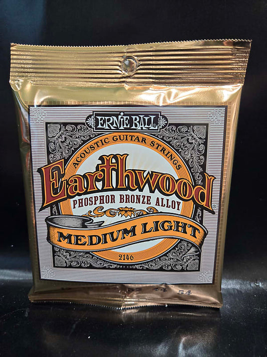 Ernie Ball Earthwood Phosphor Bronze Acoustic Strings, .012 - .054