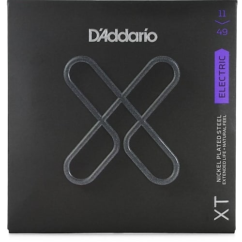 D'Addario XTE1149 XT Nickel Plated Steel Electric Guitar Strings Medium -.011-.049