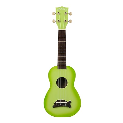 Makala Green Apple Burst Soprano Dolphin Ukulele