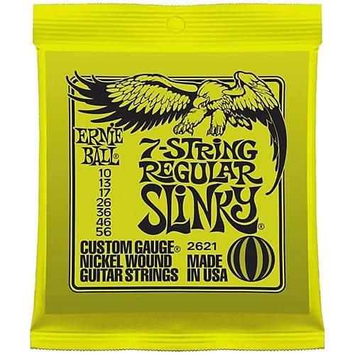 Ernie Ball Regular Slinky Electric Guitar 7 String, 10 - 56