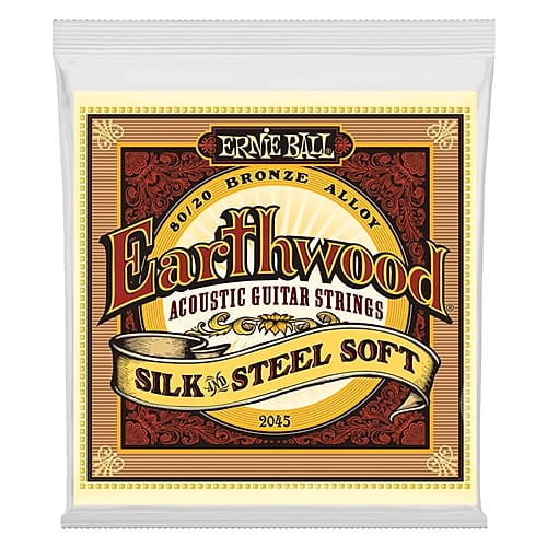 Ernie Ball 2045 Silk and Steel Extra Soft Acoustic Guitar Strings .011-.052