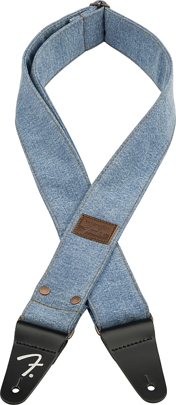 Fender Wrangler® Denim Strap, Light Indigo