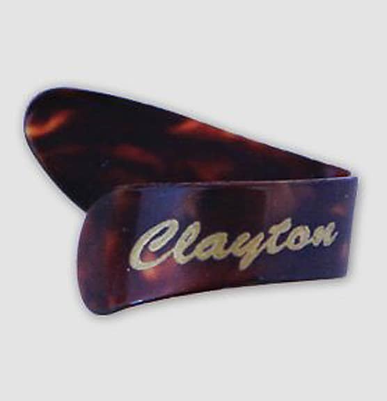 Clayton Celuloid Thumb Picks Tortoise Shell Medium Gauge 6 pk