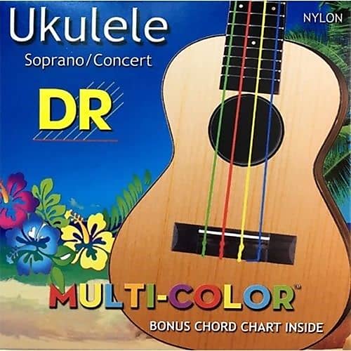 DR UMCSC Multi Color Ukulele Strings