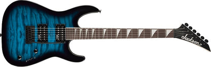 Jackson JS Series Dinky® JS20 DKQ 2PT, Amaranth Fingerboard, Transparent Blue Burst