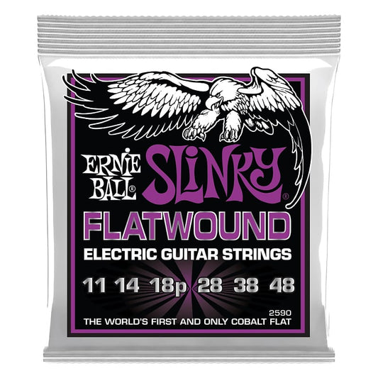 Ernie Ball Slinky Cobalt Flatwound Electric Guitar Strings 11-48