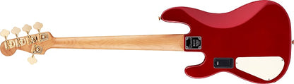 Pro-Mod San Dimas® Bass JJ V, Caramelized Maple Fingerboard, Candy Apple Red