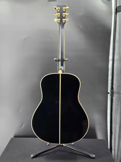 Yamaha LL16DRBLHC L Series Rosewood Folk Acoustic Guitar Black with Passive Pickup with Case