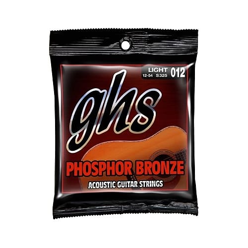 GHS S325 Phosphor Bronze Acoustic Strings, .012 - .054