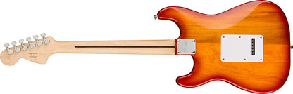 Squier  Affinity Series™ Stratocaster® FMT HSS, Maple Fingerboard, White Pickguard, Sienna Sunburst