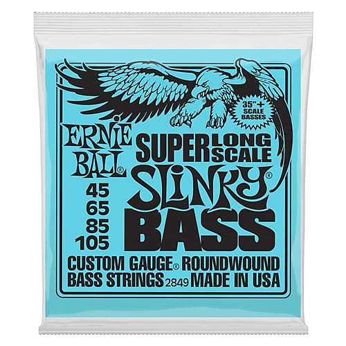 Ernie Ball 2849 4 string Super Long Scale Slinky , .045 - .105