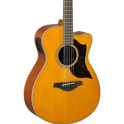 Yamaha A-Series AC1M Cutaway Concert Acoustic-Electric Guitar Vintage Natural