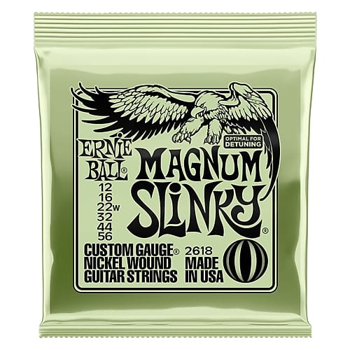 Ernie Ball Magnum Slinky Nckl Wnd Elec Gtr Strings 12-56